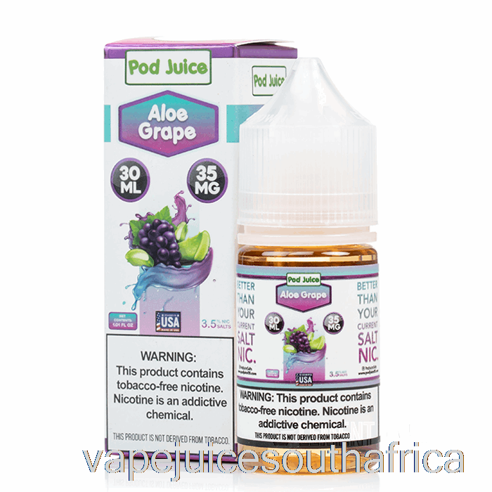 Vape Juice South Africa Aloe Grape - Pod Juice - 30Ml 10Mg